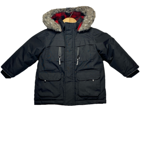 Canadiana Other - Canadiana Winter Coat Jacket Kids Size 3T Black 100% Polyester